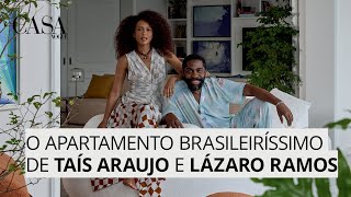 Taís Araujo e Lázaro Ramos abrem apartamento cheio de brasilidade  CASA VOGUE [upl. by Giamo]