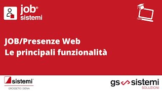 JOBPresenze Web la soluzione per la gestione decentrata delle presenze [upl. by Oralia]