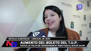 Según la concejal Almonacid el aumento del boleto de colectivo va contra la normativa [upl. by Zwick]