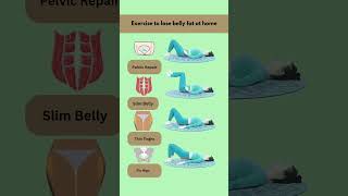 Exercise to lose belly fat at home🏠 fitness bellyfat bellyfatloss workout exercise weightloss [upl. by Haleak]