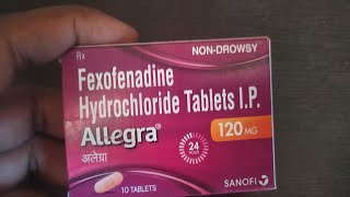 Allegra 120 mg tables review in hindi  fexofenadine hydrochloride tables [upl. by Shayn]