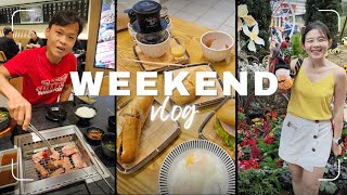 WEEKEND VLOG  Carnival of Flowers Li Nings new store The Viet Roti Celebrating Dads birthday [upl. by Padriac]