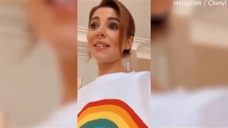 Cheryl reveals son Bears voice on camera for the first time [upl. by Nauqas]