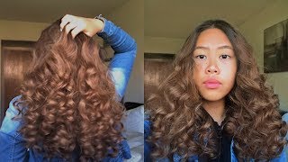 Heatless Overnight Curls w Socks [upl. by Mandych]