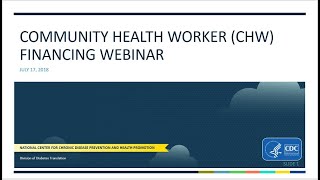 CHW Financing Webinar [upl. by Eenehs]