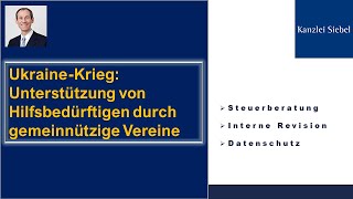 UkraineKrieg Wie können gemeinnützige Vereine helfen [upl. by Olney]