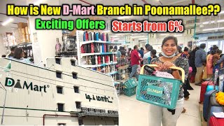 DMart Very Big New Branch Opened in Poonamallee  எல்லாமே இருக்கு எல்லாத்துக்கும் Offer இருக்கு [upl. by Ano718]