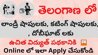 Free Electricity for Rajakas amp Nayee Brahmins Application Process in Telugu  Upto 250 units [upl. by Quartana980]