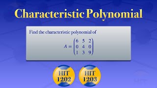 Characteristic Polynomial [upl. by Esmeralda]