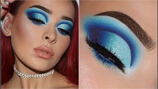 HOW TO ROCK BLUE EYESHADOW LIKE A BOSS  InDepth Makeup Tutorial [upl. by Bernadette]