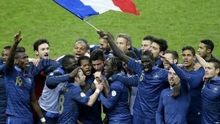 France  Ukraine  la joie des Bleus [upl. by Siuoleoj]