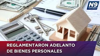 REGLAMENTARON ADELANTO DE BIENES PERSONALES  NOTICIERO 9 [upl. by Jolynn]