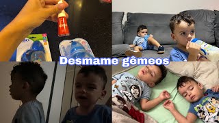 1º DIA DESMAMANDO GÊMEOS DE 2 ANOS E 3 MESES 😰 [upl. by Oletta]