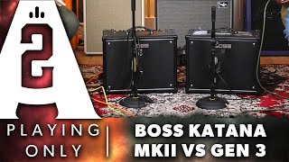 Boss Katana Gen 3 vs MKII  Playing Demo [upl. by Joy]