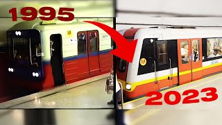 Warszawskie metro 1995 vs 2023  Pole Mokotowskie Kabaty [upl. by Gerianna]