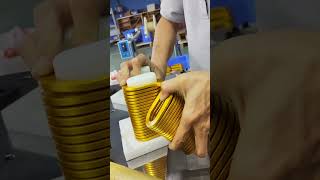 Flat power coil manufacturing process [upl. by Tobye]