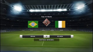 Pes 2011  Ireland x Brazil  World Cup  Round of 16 [upl. by Sissel]