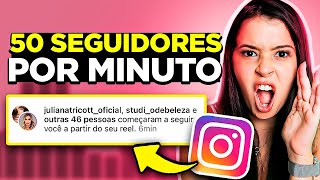 COMO GANHAR 50 SEGUIDORES POR MINUTO NO INSTAGRAM DE GRAÇA SEM ANÚNCIO [upl. by Namaan]