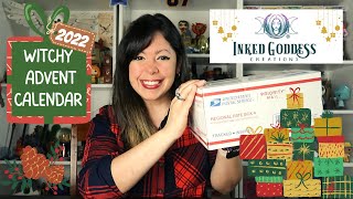 WITCHY ADVENT CALENDAR UNBOXING  Inked Goddess Creations  November 2022🎄 [upl. by Nilesoy]