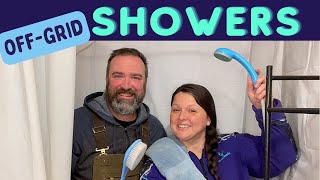 Alaska Cabin Life OFFGRID SHOWER FOR FULLTIME INDOOR USE [upl. by Lahcar]