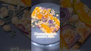 Flammkuchen Pumkin Style 🎃🧡 reels pumkin Rezepte Flammkuchen [upl. by Ezeerb]