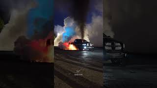 The PEAL burnout drift dodge truck usa [upl. by Ecyla]