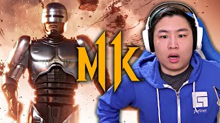 Mortal Kombat 11 Aftermath  Official Robocop Fujin amp Sheeva Gameplay Trailer REACTION [upl. by Aerdnaid]