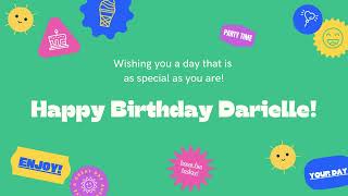 Happy Birthday Darielle [upl. by Nealon]