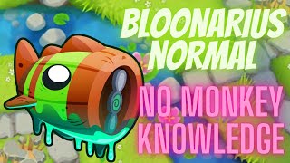 Bloons TD 6  Bloonarius normal  No monkey knowledge  Downstream  NO RNG EASY WIN [upl. by Eibob]