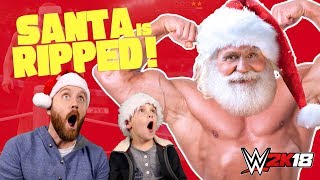 Santa Claus is Ripped Christmas Special WWE Family Game [upl. by Creedon]