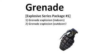 Royalty Free  Grenade  Sound Effects  HQ [upl. by Rimaj]