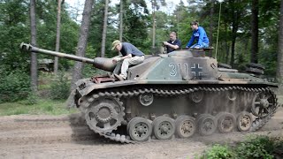 Stug III being driven Militracks 2023 [upl. by Nalhsa]