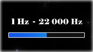 1 Hz  22000 Hz Sound Test  Full Frequency Sweep [upl. by Suhploda188]