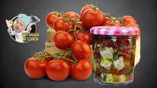 Getrocknete Tomaten einlegen mit Feta Hier ist das Rezept [upl. by Calondra]