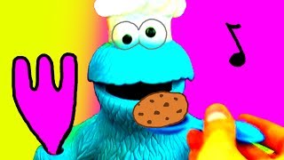 Cookie Monster Eats Play Doh Cookies Sesame Street Play Doh Cookie Monster Loves Cookies Sing Along [upl. by Rehpotisrhc23]