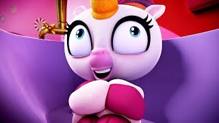 Fingerlings Tales  What To Do If You Get Stuck In The Bathroom  Funny Unicorn Cartoon [upl. by Htehpaj]