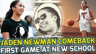 Jaden Newman FIRST GAME At New School Shows Crazy Range In Junior Season DEBUT 🍿 [upl. by Namrej]