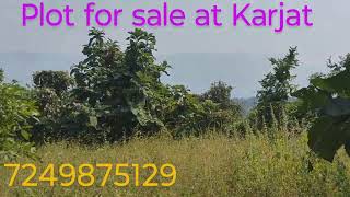 Plot for sale at Karjat17 Guntha20 lacsnegotiableMountain viewRoad touch [upl. by Clyte]