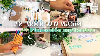 Mis básicos para apunte  planeación septiembre🍃✨ [upl. by Debo]