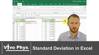 Standard Deviation in Excel NEW VERSION IN DESCRIPTION [upl. by Barbee242]