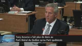 Tony Accurso dit avoir donné 250 000  à Jacques Duchesneau [upl. by Tram]