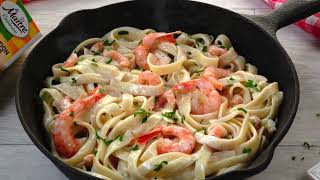 Tagliatelles aux crevettes [upl. by Bergren]