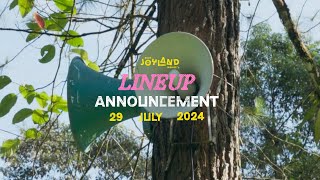 Joyland Festival 2024 Jakarta  Lineup Announcement [upl. by Annoved540]