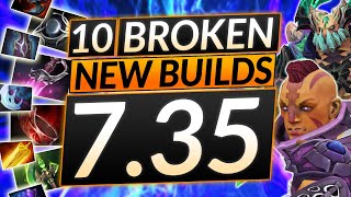 10 NEW BUILDS in Patch 735  Best Item and HERO COMBOS  Dota 2 Guide [upl. by Ailecra]