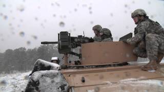 Ft Bragg NC 108th Military Police Company ABN AASLT training on the range in the snow [upl. by Aloibaf227]