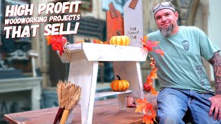 6 More Woodworking Projects That Sell  Fall Edition Make Money Woodworking Episode 21 [upl. by Ecnatsnok789]