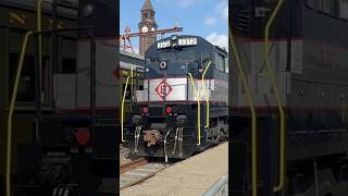 Erie Lackawanna 3372 U34CH in Display Hoboken NJ 91524 train foamer railfan shorts [upl. by Favien]