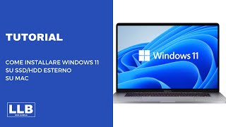 Come installare Windows 11 su SSDHDD e avviarlo su Mac TUTORIAL ITA [upl. by Irmo155]