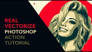 Real Vectorize Photoshop Action Tutorial [upl. by Robinson151]