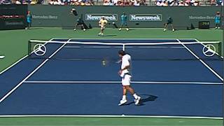 Sampras vs Agassi Indian Wells Final 2001 Highlights [upl. by Kenric]